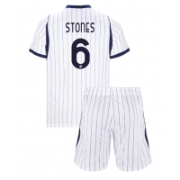 Camiseta Inter Milan John Stones #6 Segunda Equipación Replica 2026-27 para niños mangas cortas (+ Pantalones cortos)